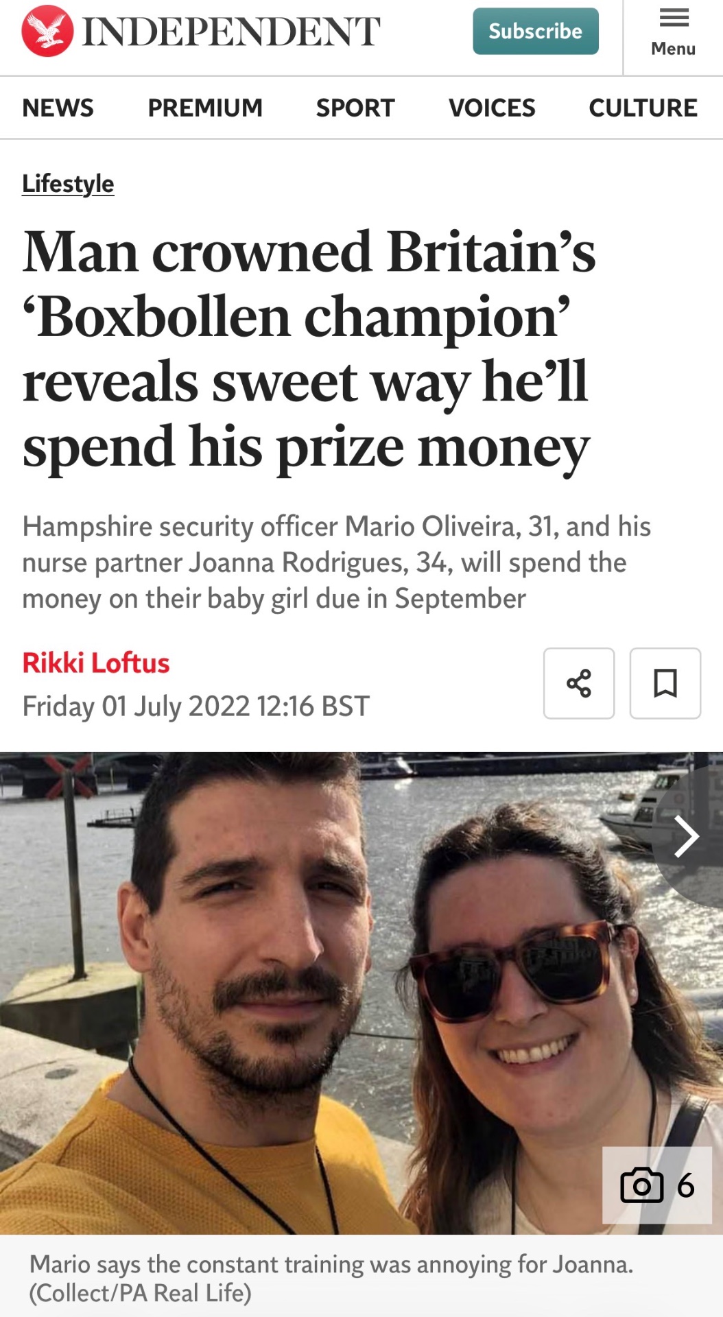 The Independent — Man crowned Britain's 'Boxbollen champion'