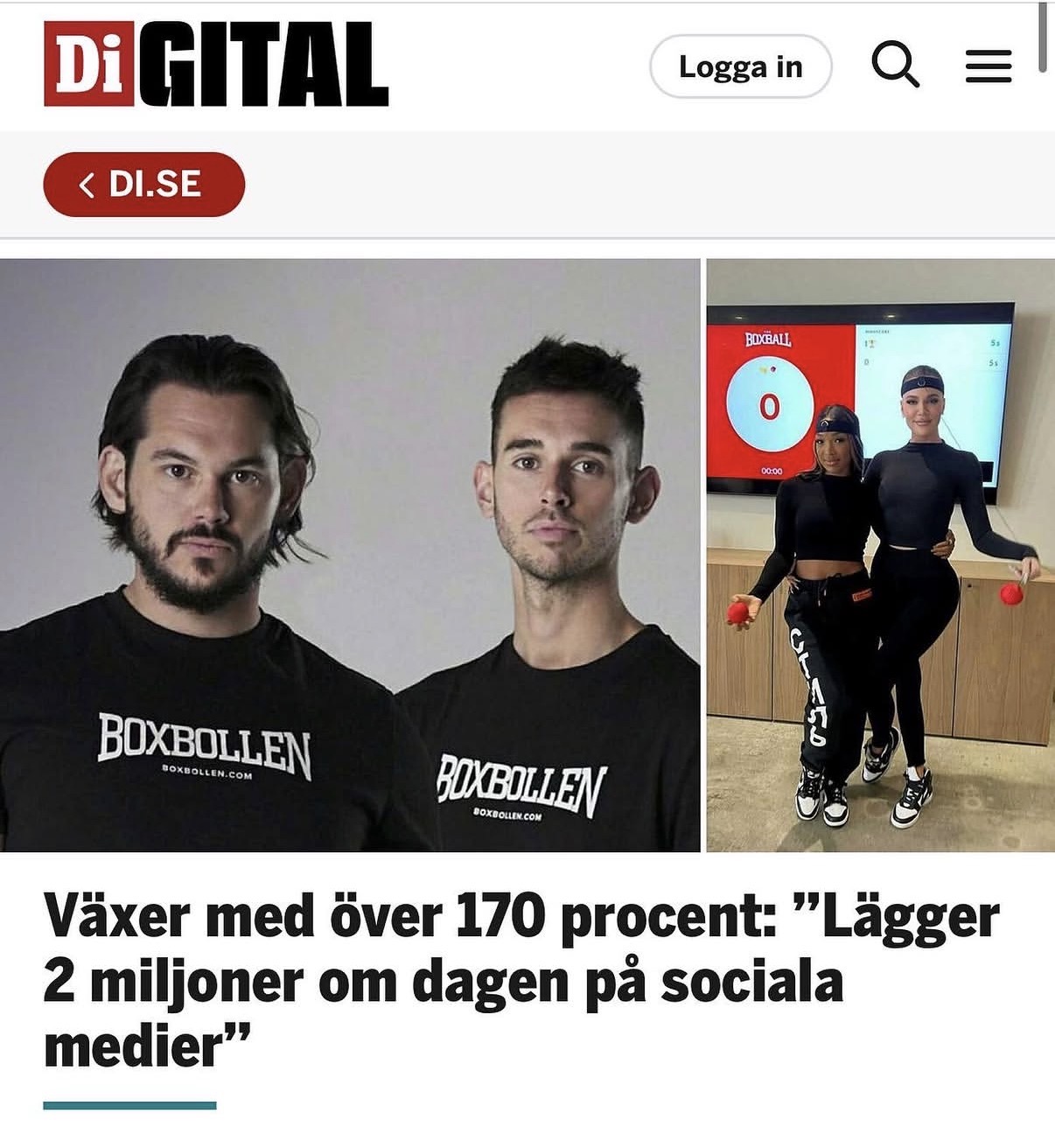 Di Digital — Växer med över 170 procent
